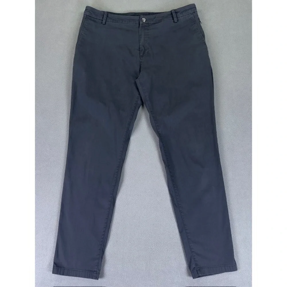 Birddogs Pants Mens 36x32 Grey Compression Lined Performance Chino Office‎ Prep